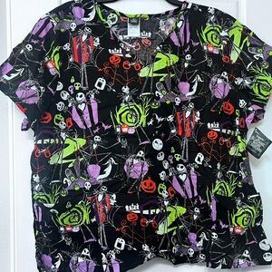 Disney Black and Purple Halloween Themed Top